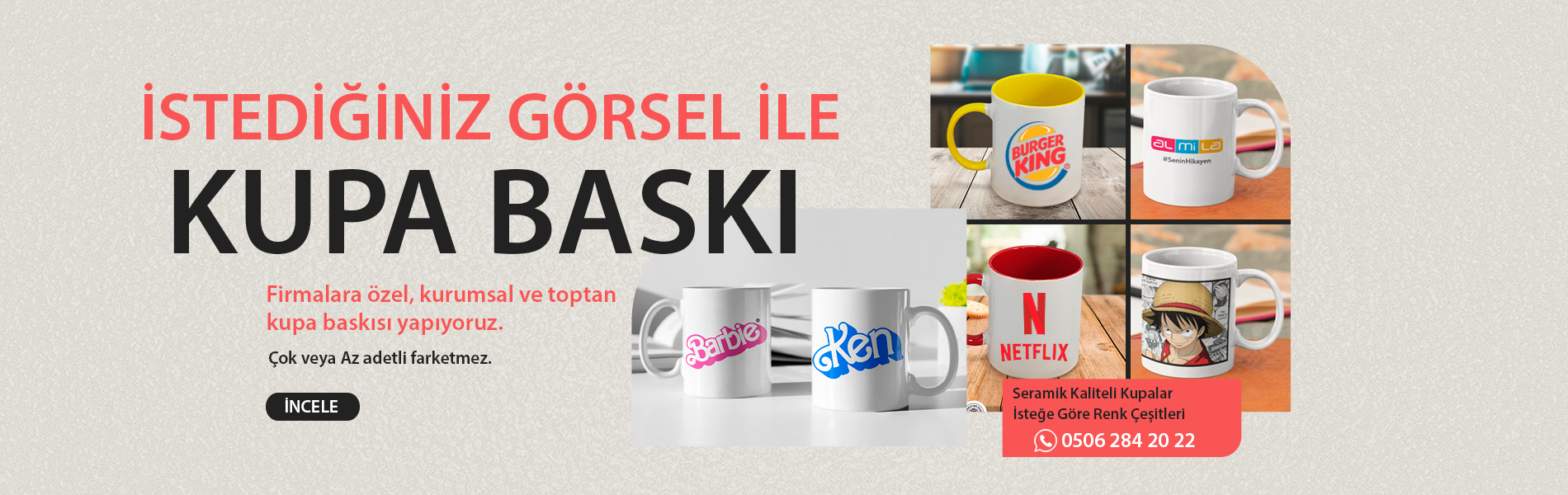 Toptan Kupa Bardak Baskı